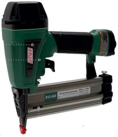 Omer B12.450 18G brad nailer for precise finish and second fix work, fires 20–50mm brads.