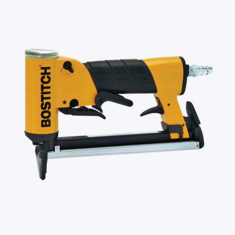 Bostitch 21680B-E 80 series pneumatic stapler – compact air tool for upholstery and trim.