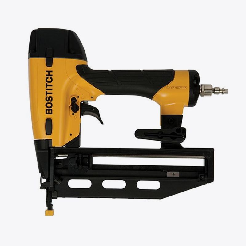Bostitch FN1664-E 16G finishing nailer – compact and lightweight, ideal for precision trim and finishing work with nails from 25–64mm.