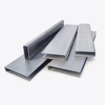 Box of 30mm galvanised 90 series staples – 5000 count for timber, fencing, and building use.
