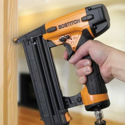 Bostitch BT1855-E 18 gauge brad nailer – lightweight air tool for finish and trim work, with 15–55mm brad range., nail and staple guns